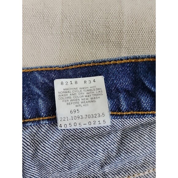 Vintage Levis 505 Jeans Mens 33x32 Straight High Rise Blue Cotton 90s - Picture 10 of 16